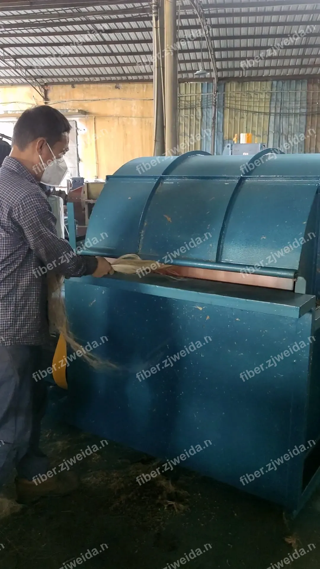 Versatile Fiber Cleaning & Combing Machine Test